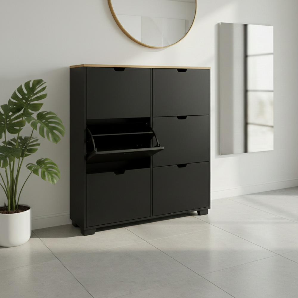 Meuble à chaussures en MDF de haute qualité 30 paires 6 portes